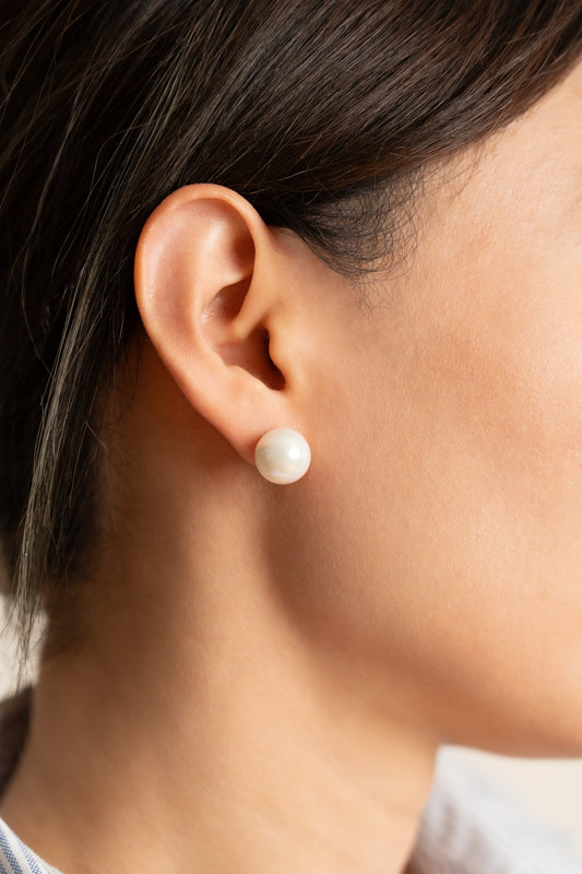 White Pearl Studs