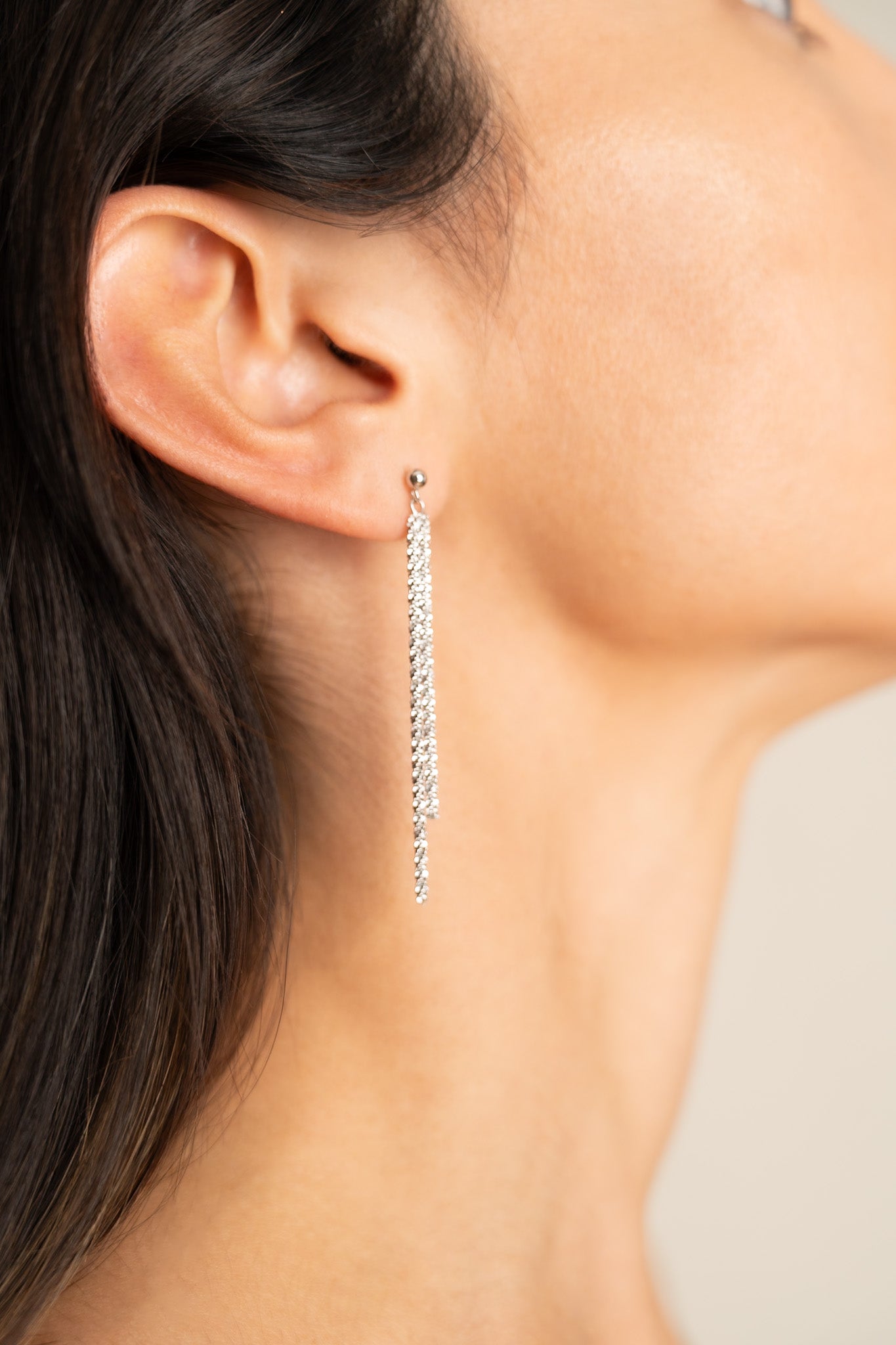 Silver Chain Earrings